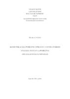 Komunikacija Porezne Uprave u covid-19 krizi, analiza sustava ePorezna