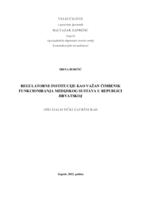 Regulatorne institucije kao važan čimbenik funkcioniranja medijskog sustava u Republici Hrvatskoj