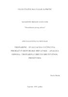 Trošarine - Evaluacija i učinci na proračun Republike Hrvatske - Analiza odnosa trošarina i bruto društvenog proizvoda