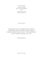 Strateški okvir za korištenje fondova Europske unije u Republici Hrvatskoj u podijeljenom upravljanju u Višegodišnjem financijskom okviru 2021.-2027.