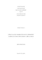 Upravljanje marketingom na primjeru farmaceutske industrije u Hrvatskoj