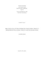 Organizacija i funkcioniranje policijske uprave s primjerom policijske uprave osječko-baranjske