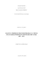 Izazovi u pripremi i provedbi projekata u prvoj financijskoj perspektivi Republike Hrvatske 2007. - 2013.