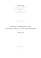 prikaz prve stranice dokumenta Uloga strategije kao sastavnice vizije i misije poduzeća na odabranom primjeru